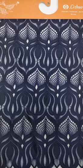 3D Laser Cut Flower Lace Fabric Chemical Applique Lace Tulle Embroidery Lace for Garment Accessories